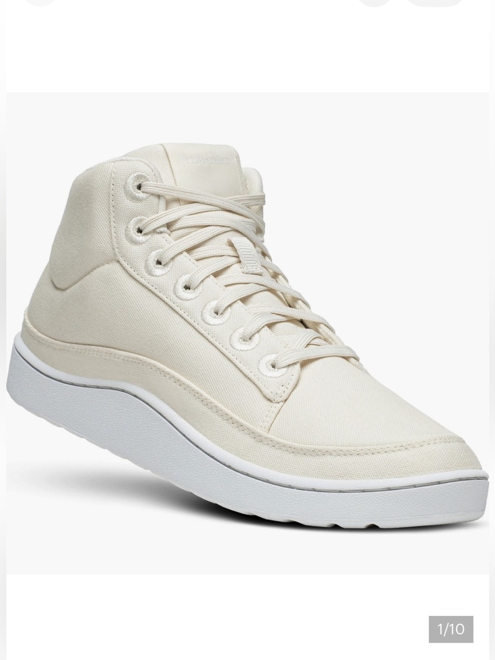 Allbirds Cream High-Top Sneakers with Textured Fabric